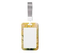 Lily of the Valley, porta badge scorrevole in plastica rigida, per biglietti di lavoro, per infermieri e ufficio