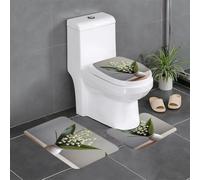 Lily of the Valley, tappeto assorbente per esterni, tappetino protettivo per bagno, set da 3 pezzi, per camera da letto, cucina, vasca da bagno, decorazione per la casa