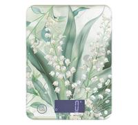 Lily of Valley - Bilancia da cucina con display LCD, per alimenti, 5 kg/5 g, bilancia digitale per cucina con 4 unità per arrostire e arrostire per perdere peso (batterie non incluse)