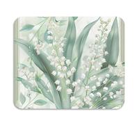 Lily of Valley - Scolapiatti con fiori freschi, opaco, lavabile, assorbente, tappetino per la casa essenziale per la casa, 60 x 50 cm