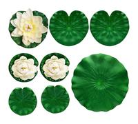 Lily Pad Per Stagni - Piante Di Stagno Artificiale | Fiori Galleggianti | Piscini Falsi Realistici Lo-Tus | Decorazioni Della Piscina Per Pioggia Backyard Lake Centrotavola Valle Meditazione Wat