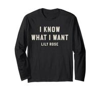 Lily Rose So Cosa Voglio audace Maglia a Manica