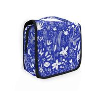 Lily Royal Blue Trousse da toilette con gancio per appendere cerniera borsa cosmetica da viaggio per donne accessori da viaggio