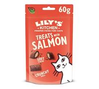 Lily’s Kitchen Snack per Gatti con Salmone, 10 x 60 g - Ricette Senza Cereali, Senza Zuccheri Aggiunti, con Ingredienti Naturali