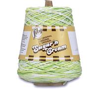 Lily Sugar N Cream Cones Key Lime Pie Yarn - 1 confezione da 400 g - Cotone - # 4 Medium - 700 metri - Lavoro a maglia, uncinetto e artigianato