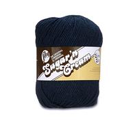 LILY Sugar 'N Cream Super Size Yarn, Bright Navy, Big Ball