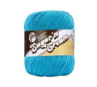 LILY Sugar 'N Cream Super Size Yarn, Hot Blue, Big Ball