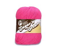LILY Sugar 'N Cream Super Size Yarn, Hot Pink, Big Ball