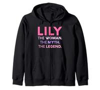 Lily The Woman The Myth Legend Nome Personalizzato Donne Felpa con Cappuccio