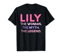 Lily The Woman The Myth Legend Nome Personalizzato Donne Maglietta