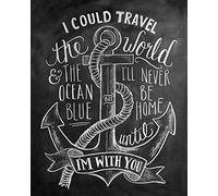 Lily & Val Anchor-Tela, 40 x 50 cm, Motivo: Impronte, Colore: Multicolore
