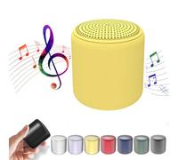 Lilyrhyme Sound Machine, Portable Bluetooth Speaker in Macaroon Color, Travel White Noise Mini Sound Machine, Portable Sound Machine for Sleeping, for Office Home Travel (Yellow)
