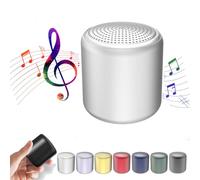 Lilyrhyme Sound Machine, Portable Bluetooth Speaker in Macaroon Color, Travel White Noise Mini Sound Machine, Portable Sound Machine for Sleeping, for Office Home Travel (Gray)