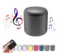 Lilyrhyme Sound Machine, Portable Bluetooth Speaker in Macaroon Color, Travel White Noise Mini Sound Machine, Portable Sound Machine for Sleeping, for Office Home Travel (Black)