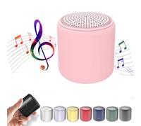 Lilyrhyme Sound Machine, Portable Bluetooth Speaker in Macaroon Color, Travel White Noise Mini Sound Machine, Portable Sound Machine for Sleeping, for Office Home Travel (Pink)
