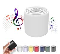 Lilyrhyme Sound Machine, Portable Bluetooth Speaker in Macaroon Color, Travel White Noise Mini Sound Machine, Portable Sound Machine for Sleeping, for Office Home Travel (White)