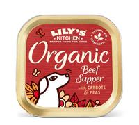 Lilys Cucina Biologico Manzo Cena Con Carote E Piselli per Cani 150g