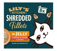 Lily's Kitchen Cat Shredded Fillets in Jelly Multipack 8x70 gr 6x Ricette Pollo 2x Tonno - 1° ORDINE? scegli lo sconto BZR5 / BZR20 + 200 punti fedeltà
