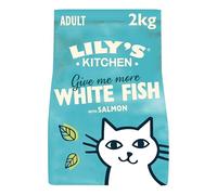 Lily's Kitchen Con ingredienti naturali Cibo secco per gatti adulti Ricetta senza cereali con pesce bianco e salmone 2kg