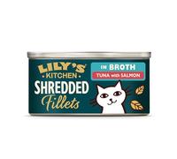 Lily's Kitchen Realizzato con ingredienti naturali filetto per gatti adulti con tonno e salmone 24 x 70 g