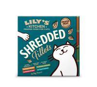 Lily's Kitchen Shredded Fillets Pacco misto 8 x 70 g umido gatto - 8 x 70 g (2x Pollo, 2x Pollo con Prosciutto, 2x Pollo con Molluschi, 2x Tonno con Salmone)