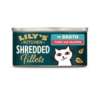 Lily's Kitchen Shredded Fillets per gatti 24 x 70 g - Tonno & Salmone