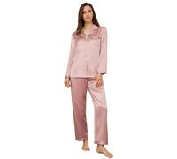 LILYSILK pigiama seta donna abbigliamento di notte 2 pezzi Pigiama Lungo Collo Bottoni maniche lunghe tasca sul petto funzionale 22 Momme