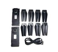 LILYY Accessori per droni Nuova Versione E88 Teng1 WiFi FVP RC Drone Parti 3.7V 1800MAH Batteria Elica Cavo di Ricarica for E88PRO RC Quadcopter Accessori Facile da installare(Black)