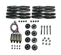 LILYY Accessori per droni S166 GPS RC Drone Motore Motori Braccio di Protezione della Copertura eliche Lame Gear Protector S167GPS S167 Quadcopter Kit di Pezzi di Ricambio Facile da installare(Black)