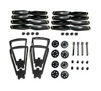 LILYY Accessori per droni SG700 SG700S DM107 S169 Rc Drone WiFi FPV Quadcopter Ricambi Braccio Motori Motori Lame Ingranaggio Elica Protezione Kit di Protezione Facile da installare(Red)