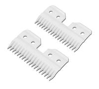 LILYY Lame di Ricambio for tosatrice for Cani compatibili con tosatrici for Cani Andis/Wahl/Oster, Lama Staccabile in Acciaio Inossidabile(2pcs Ceramic Blade)