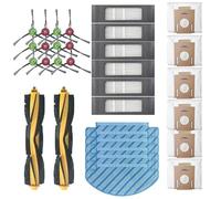 LILYY Per ECOVACS DEEBOT OZMO T8/AIVI/MAX N8PRO/T9/T9MAX Yeedi Vac Stazione Principale/Laterale Spazzola Sacchetto antipolvere Filtro HEPA Panno Mop