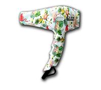 LIM HAIR VR 4.0 PROFESSIONAL CON DESIGN STAMPATO FANTASIA 2000W TOURMALINE IONICO, 3 metri cavo, 2 ugelli (TROPICAL, ASCIUGATORE)