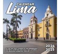 Lima Calendar 2024 2025: 16 Months of The Animal from Sep 2024 to Dec 2025,Square 8.5 x 8.5 Inches Gift For Organizing & Planning