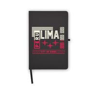 Lima City Travel Perù Quaderno con pagine bianche, copertina in similpelle, agenda, diario, quaderno di lavoro