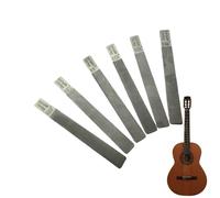 Lima coronata per chitarra, set di 6 attrezzi per riparazione e livellamento, lima per allineare le estremità, per bordi, estremità, filo, strumenti bassi, studenti di musica, musicisti, tastiera