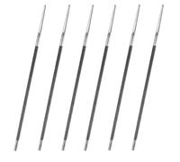 Lima de Motosierra, 6 Piezas Lima para Afilar Cadena Motosierra, 5.5 mm Lima Redonda, para el Afilado Manual de Cadenas de Sierra