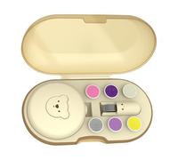 Lima elettrica per unghie per bambini - Lima per unghie elettrica per bambini, set manicure per tagliare lucidatura con 6 testine di ricambio per bambini adulti