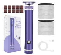 Lima pedicurr | Callus Elettrici | Eliminator Di Calzature | 12 Velocità Ricaricabili Con Schermo A LED, Include Record Di Ricambio, Ideali Per Il Viaggio E L'uso Quotidiano