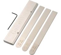 Lima per capotasti in acciaio e strumenti per la coronazione dei tasti, 4 pezzi per riparazione liutaio per chitarra, basso e ukulele, design comodo con manico bello e professionale