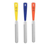Lima per chitarra elettrica, 3 pezzi, per chitarra elettrica, per basso, per sella, doppia scanalatura, set di attrezzi