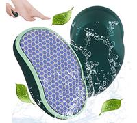 Lima per piedi in vetro per rimuovere calli portatile, raschietto per talloni con nano cristallo, smerigliatrice per piedi per la cura dei piedi, strumenti per pedicure per pelle secca spessa e crepata