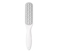 Lima per Piedi Professionale Doppia Faccia - Grattugia e Raspa per Rimuovere Calli, Duroni e Pelle Morta, Pedicure per Talloni Screpolati e Piedi Secchi, Attrezzo per Cura del Piede (bianco)