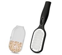 Lima per piedi, strumento per la rimozione di calli con raccoglitore di pelle morta, strumento per pedicure per la rimozione di pelle morta (nero)