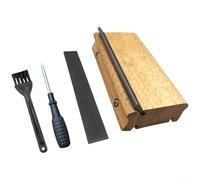 Lima per smussatura dei tasti multi strumento con 3 impostazioni angolari per una cura efficace dei tasti e un'esperienza di suono fluida sulle chitarre (giallo)