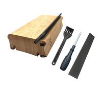 Lima per tasti di precisione con angoli regolabili, lima per smussatura dei tasti di tipo pesante, per levigare i bordi affilati, lime professionali per la riparazione della chitarra