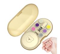 Lima per unghie a LED per bambini, elettrica, funzionamento estremamente silenzioso, compatto con un pulsante, per bambini, file sicure e piccole dita e unghie