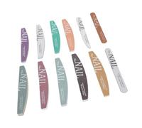 Lima per Unghie a Mezzaluna 12 Pezzi, Forma Lucidante, con Grana Lucida, Lima per la Cura delle Unghie per Manicure