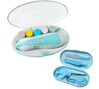 Lima per unghie per bambini elettrica 6 in 1 2 velocità rotazione bidirezionale tagliaunghie per bambini con luce LED a batteria con kit per la cura delle unghie per neonati e adulti.
