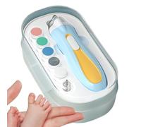 Lima per unghie per bambini - Tagliaunghie elettrico professionale con luce LED, lima ricaricabile tagliaunghie con copertura antipolvere, per la cura personale dei più piccoli